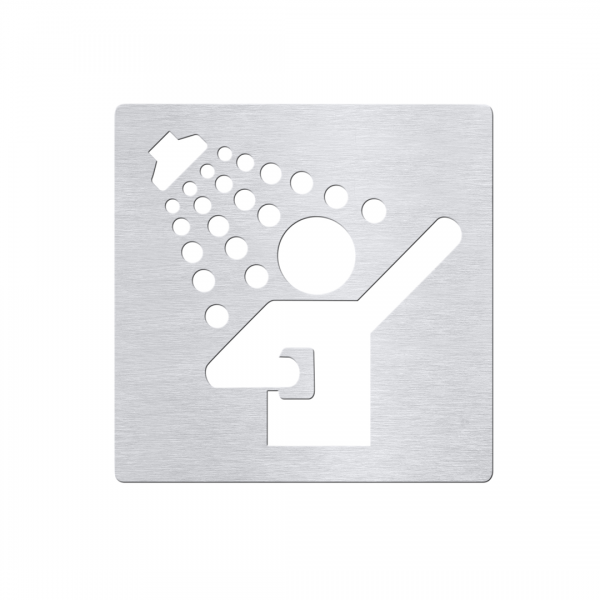 Ikona – Sprcha, čtverec, mat