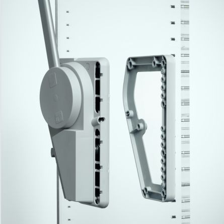 Distanční rámeček stříbrný - pro dvoustrannou sklopnou tyč LIFT 300 - plast