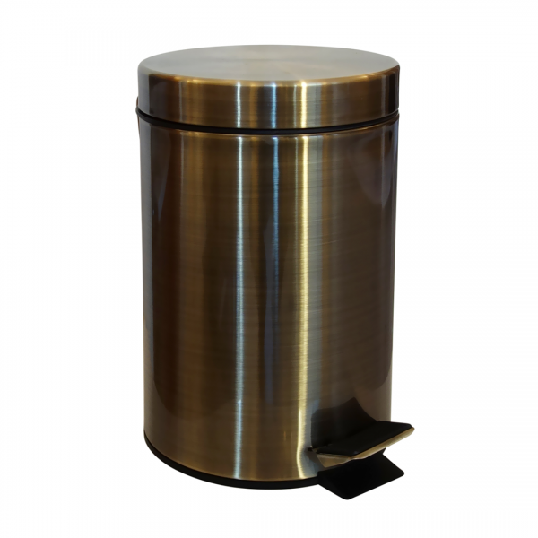 RETRO bronz: Odpadkový koš 3L