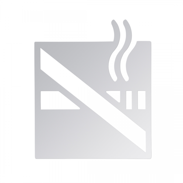 Ikona – Kouření zakázáno, čtverec, lesk