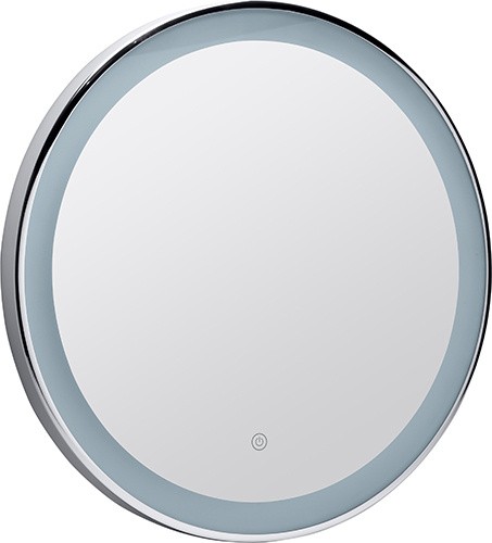 Zrcadlo kulaté s dotykovým senzorem 550x30mm zarámované a osvětlené