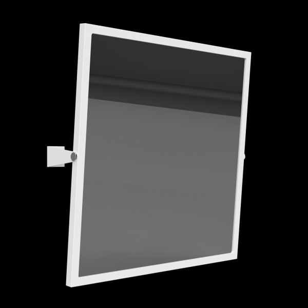 HELP: Výklopné zrcadlo, 600 x 600 mm, bílé